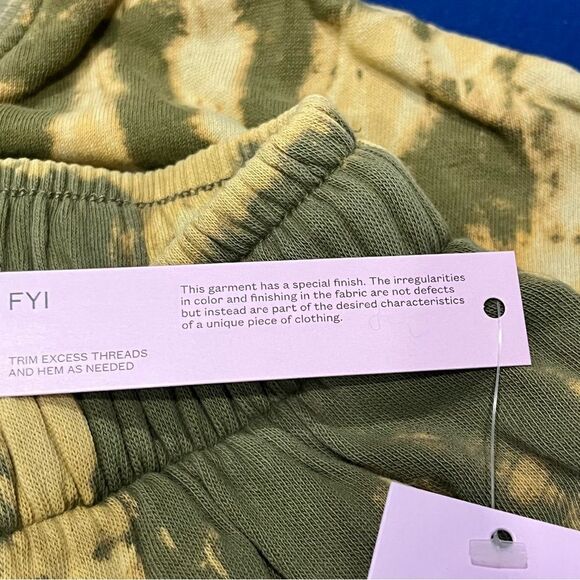NWT Wild Fable 2 Piece Olive Green Tie Dye Oversize Sweatshirt & Jogger Pants S - Picture 5 of 10
